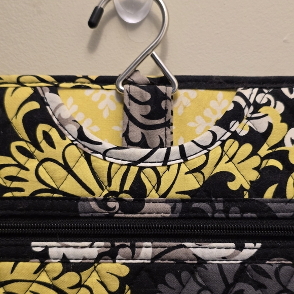 Vera Bradley Retired Black and Yellow Floral Travel Bag - Picture 3 of 12